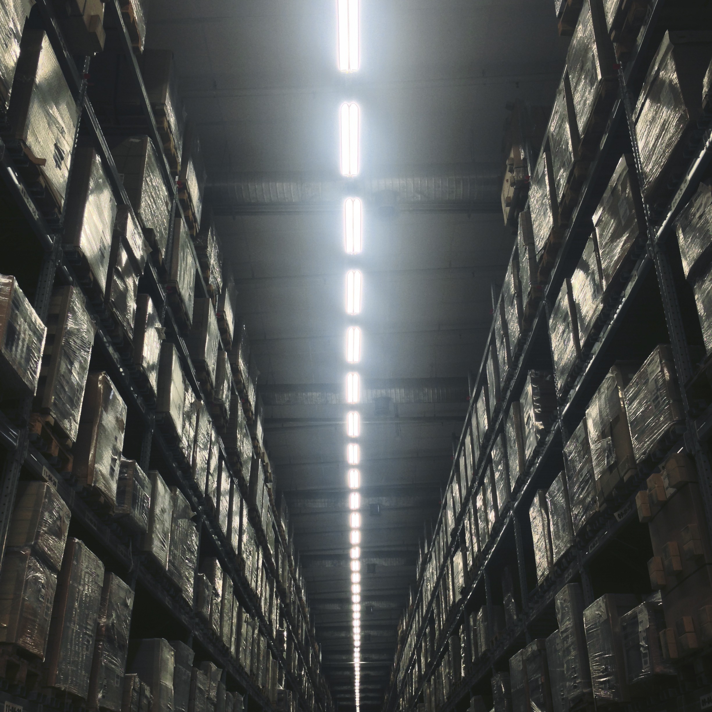 Warehouse Building Indoor Light Bulb Concept